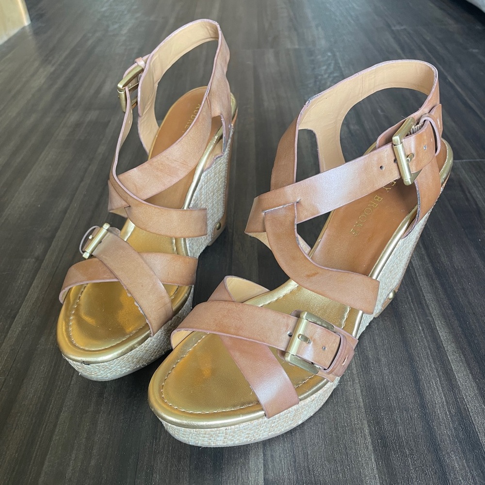 Summer strappy wedges